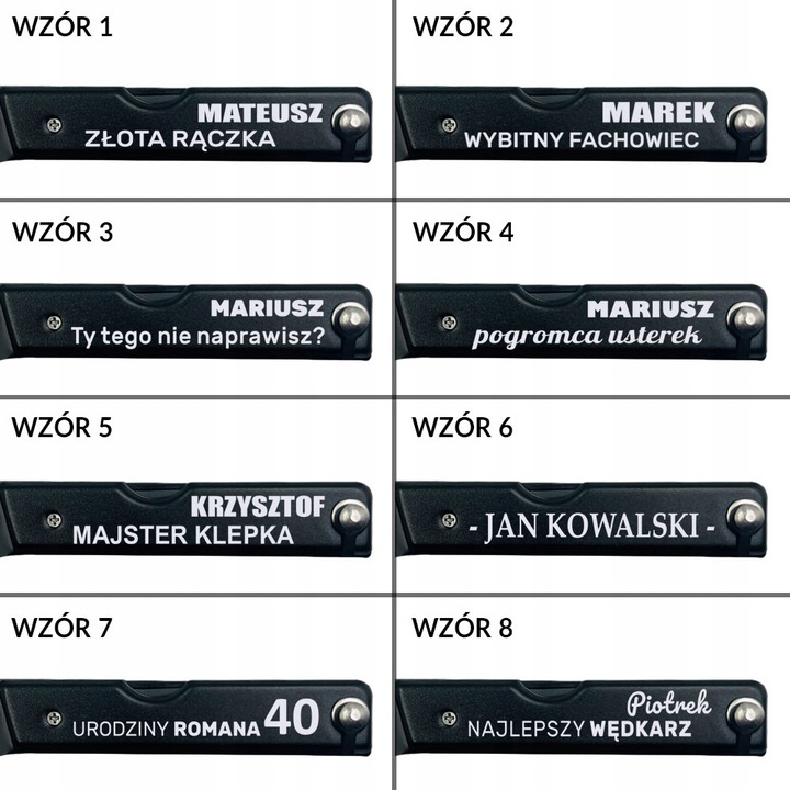 MULTITOOL 17w1 Z GRAWEREM prezent dla faceta męża dziadka na 18-99