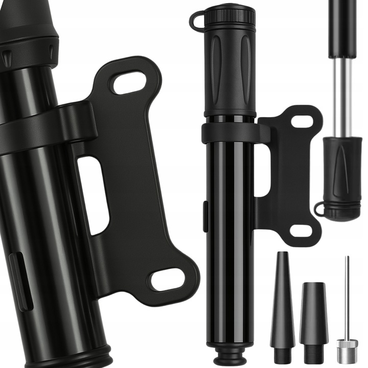 MINI POMPKA ROWEROWA RĘCZNA ALUMINIOWA KOMPAKTOWA DO ROWERU HULAJNOGI 7 BAR