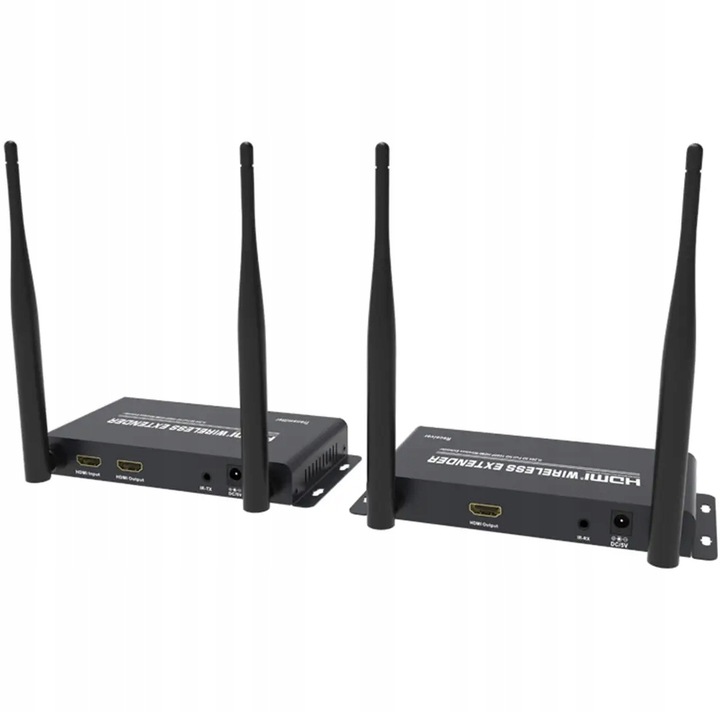 Bezprzewodowy Kabel przedłużacz Transmiter HDMI 200 metrów Podwójne Anteny