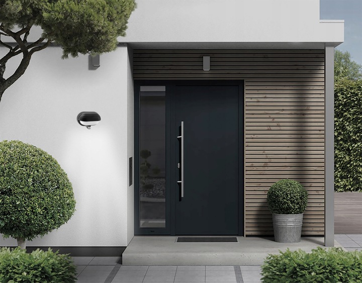 Lampa kinkiet ogrodowy z czujnikiem zewnętrzna LED