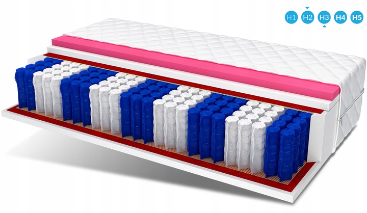 Materac 90x200 visco pocket MEMORY 24cm