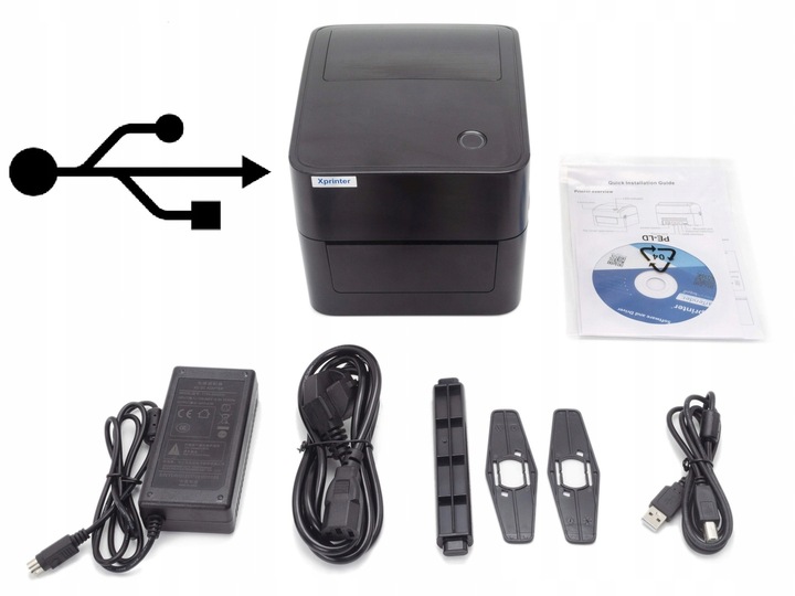 XPRINTER Drukarka do etykiet termicznych kurierskich USB WIFI LAN A6 100mm