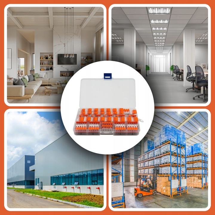 SZYBKOZŁĄCZKA SZYBKOZŁĄCZKI 55 ELEMENTÓW 2 3 5 TOROWE ZESTAW 55 SZT