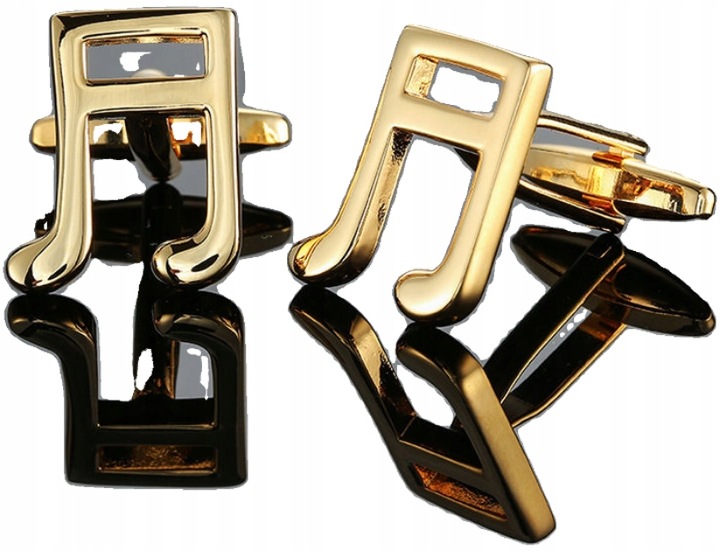 Spinki do mankietów wzór nutka