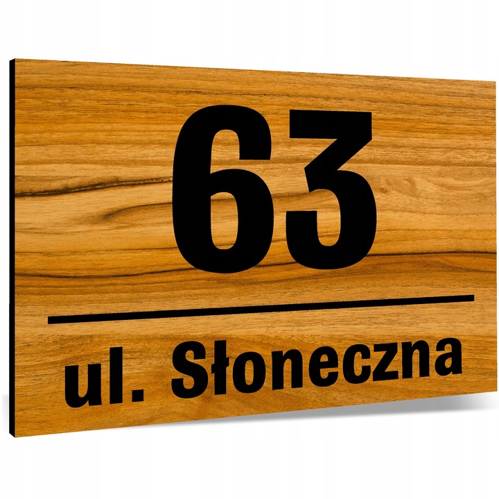 Tabliczka Tablica ADRESOWA ALUMINIOWA Numer domu