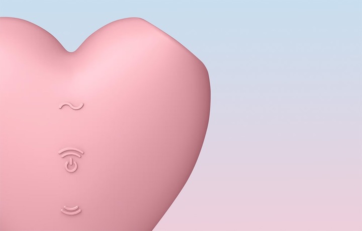 SATISFYER CUTIE HEART MASAŻER ŁECHTACZKI WIBRATOR BEZDOTYKOWY 12 TRYBÓW