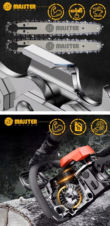 PIŁA SPALINOWA PILARKA ŁAŃCUCHOWA 5,7km 58cm3 2x łańc/prowad/Olej