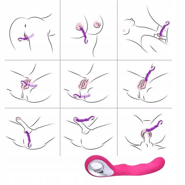 Wibrator Masażer Łechtaczki Analny Sex Orgazmy 10F