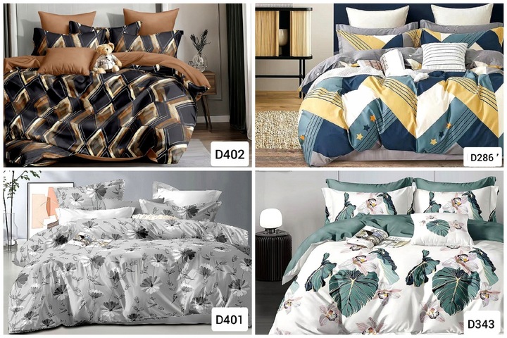 KOMPLET POŚCIELI DWUSTRONNEJ 160x200 NOWE WZORY