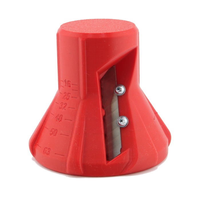 Gratownik gradownik fazownik kalibrator do rur PE PEX PVC 16-63 mm ostrze