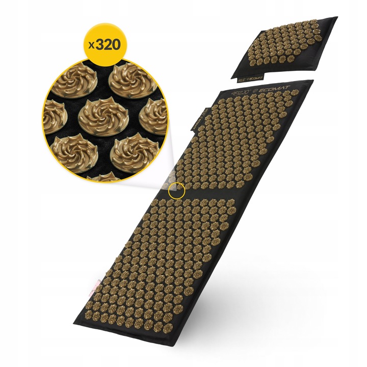 MATA DO AKUPRESURY ECO Z KOLCAMI ZDROWOTNA RELAKS MASAŻ PODUSZKA TORBA