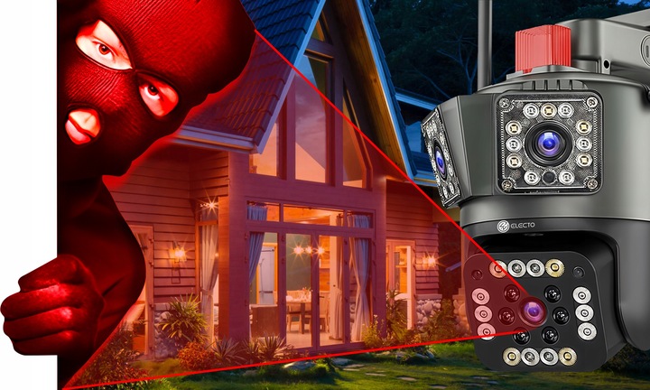 KAMERA WIFI IP SMART OBROTOWA FULL HD ZEWNĘTRZNA POTRÓJNA ZOOM MONITORING