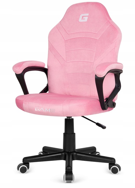 Fotel obrotowy gamingowy biurowy MARIO krzesło do biurka dziewczynki różowy