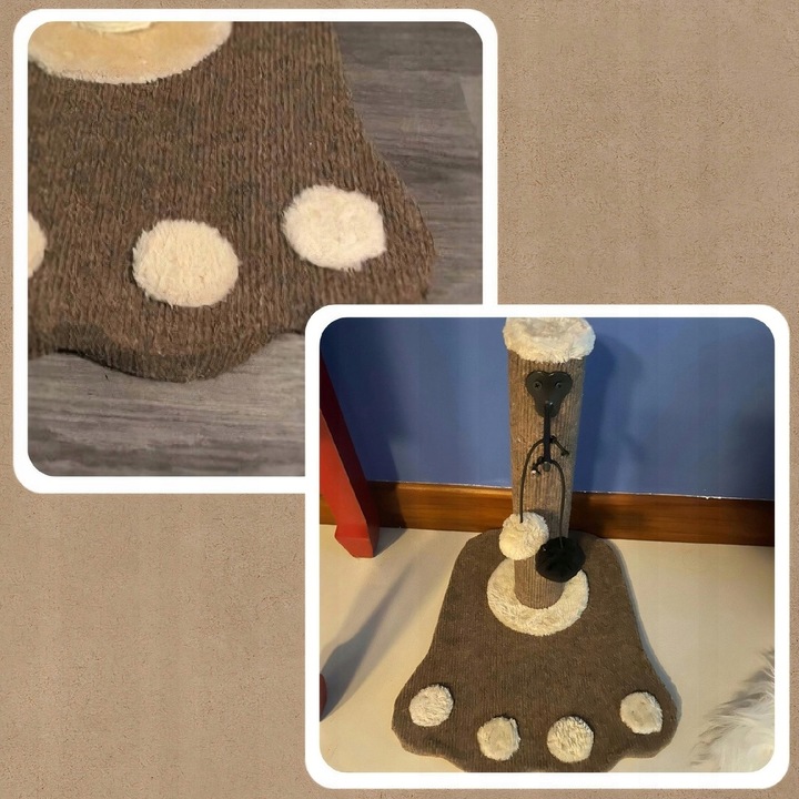 DRAPAK DLA KOTA DOMEK LEGOWISKO SŁUPEK + ZABAWKA