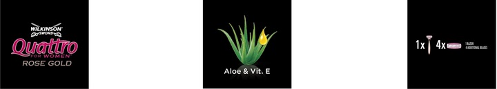 Wilkinson Quattro Rose maszynka, 1+4 wkłady