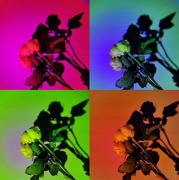 LAMPKA LED SUNSET RGB ZACHÓD SŁOŃCA PILOT PREZENT do sypialni salonu pokoju