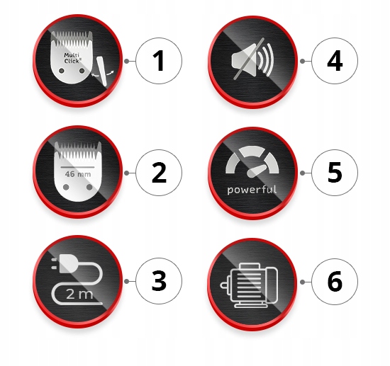 PROFESJONALNA MASZYNKA DO WŁOSÓW MOSER 1400-0087 PROFESSIONAL - NASADKA