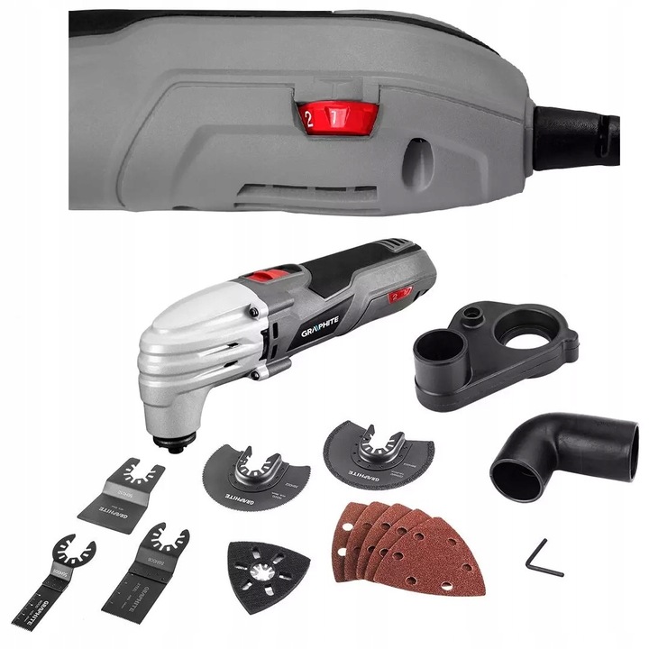 Urządzenie wielofunkcyjne 250W, osprzęt GRAPHITE