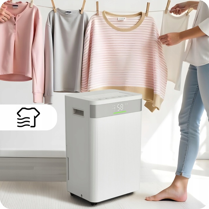 Osuszacz powietrza VELAIR LUMEA X 20l/24h WiFi +TIMER pochłaniacz