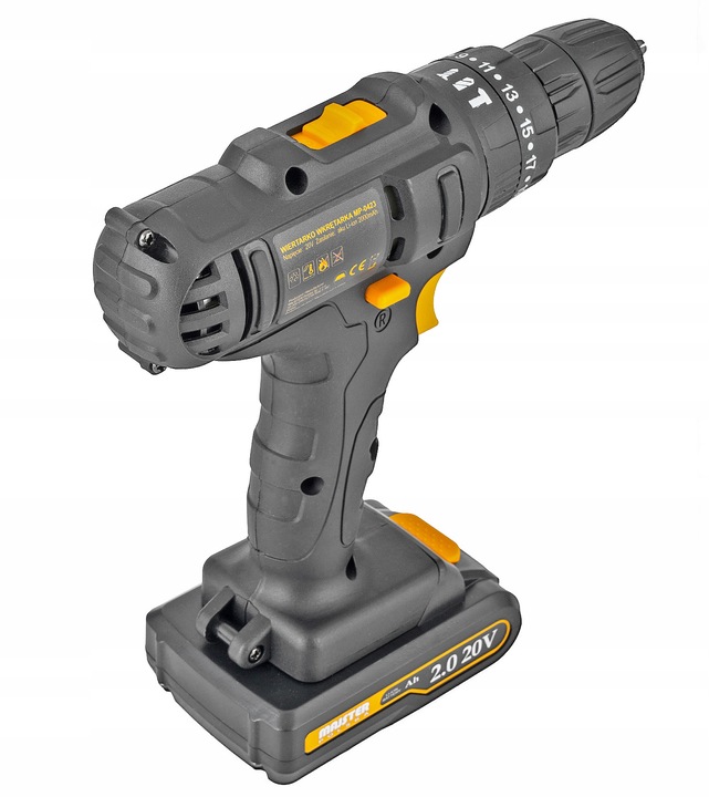 WIERTARKO Wkrętarka UDAROWA akumulatorowa 20V Li-Lon 2x AKU MP0423