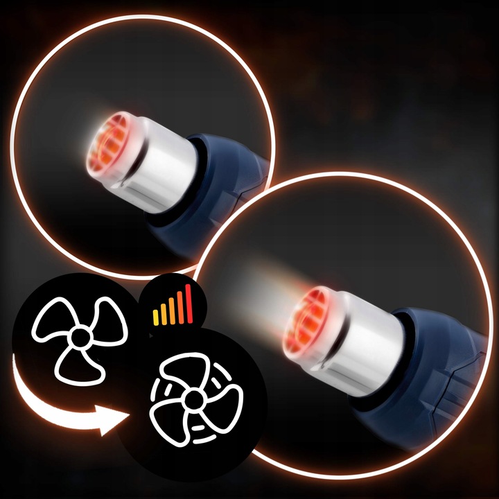 OPALARKA ELEKTRYCZNA DWA BIEGI 2000W 4 DYSZE HUMBERG