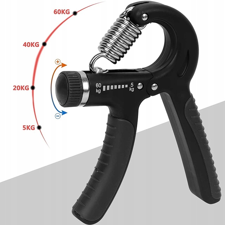 2x Ściskacz gripper z licznikiem regulowany 10-100kg do ćwiczeń nadgarstka