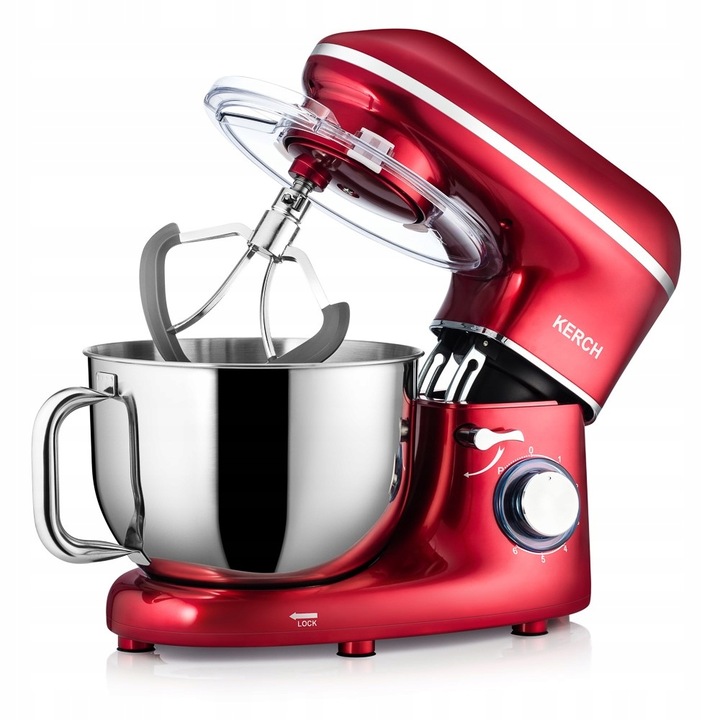 ROBOT KUCHENNY PLANETARNY MIKSER Z MISĄ KERCH MYCHEF 4000W RED 6,2L