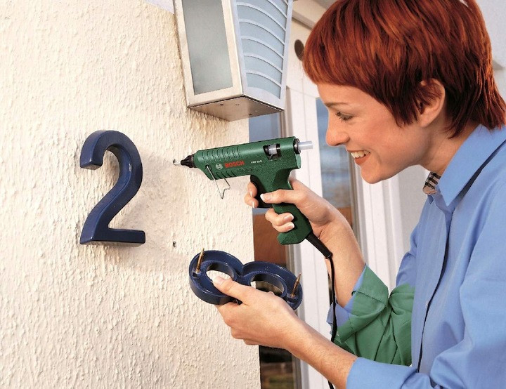 BOSCH PKP 18 E PISTOLET TERMICZNY KLEJARKA DO KLEJU NA GORĄCO + KLEJ