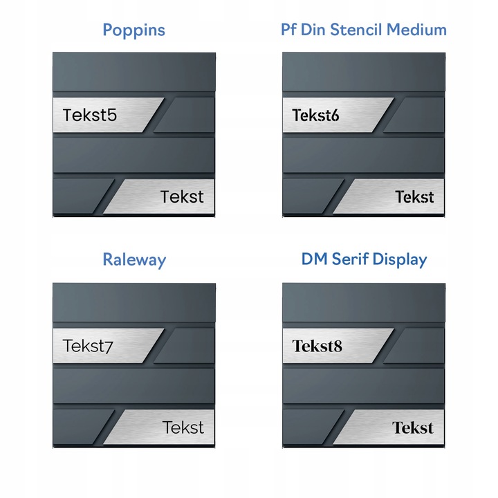 Duża Skrzynka Na Listy Z Numerem Domu Antracyt Skrzynka Na List Numer