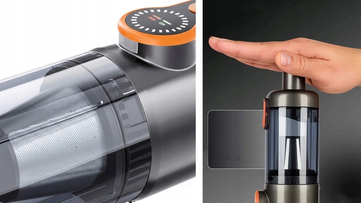 Odkurzacz samochodowy do auta ręczny cyklonowy bezprzewodowy USB 17