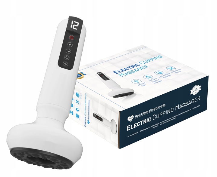 ELEKTRYCZNA BAŃKA CHIŃSKA MASAŻER Bezprzewodowy Antycellulitowy Herz