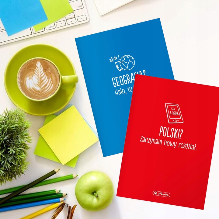 ZESTAW 10 ZESZYTÓW TEMATYCZNYCH PRZEDMIOTOWYCH ZE ŚCIĄGĄ 60k A5 HERLITZ