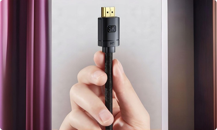 MOCNY KABEL PRZEWÓD BASEUS HDMI do HDMI 2.1 8K 60Hz UHD 3D 48GB eARC