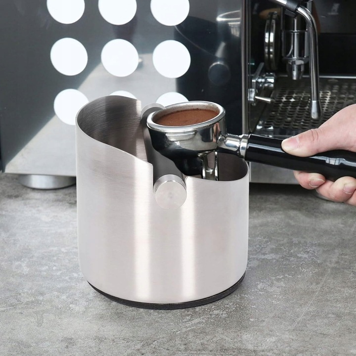 POJEMNIK NA FUSY EKSPRESU DO KAWY STAL NIERDZEWNA ODBIJAK KNOCK BOX 14*14.5
