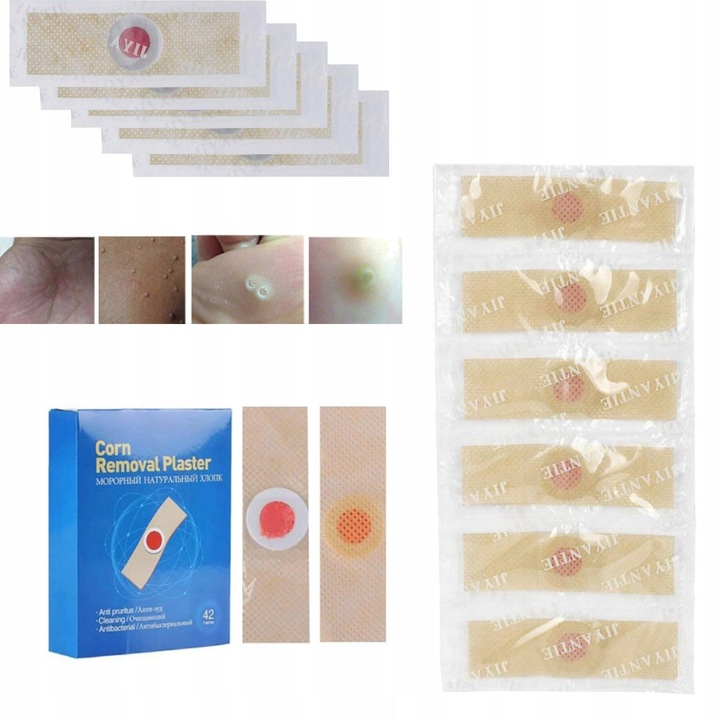 42 SZT. PLASTRY DO USUWANIA BRODAWEK ZESTAW DO BRODAWEK