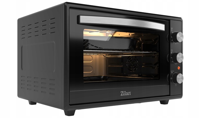 PIEKARNIK ELEKTRYCZNY MINI GRILL TIMER CZARNY XXL 2000W 65L