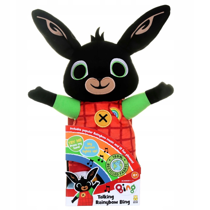Króliczek BING 30cm - pluszak MÓWI I ŚPIEWA PO POLSKU - baw się i ucz!