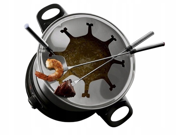 ZESTAW DO FONDUE FOUNDE ELEKTRYCZNY GARNEK DLA 8 OSÓB 1500W 3L 8 X WIDELEC