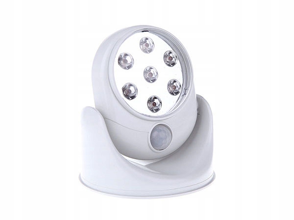 LAMPKA 7 LED BEZPRZEWODOWA Z CZUJNIKIEM RUCHU 360 LAMPA NOCNA NA BATERIE