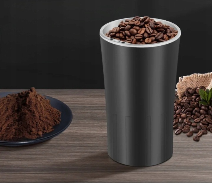 MŁYNEK DO KAWY MOCNY ELEKTRYCZNY DO MIELENIA PRZYPAWY ORZECHY ZIARNA