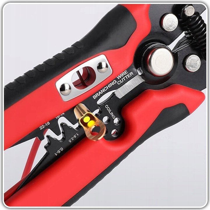 ŚCIĄGACZ IZOLACJI SZCZYPCE ZACISKARKA KABLI PRZEWODÓW AUTOMAT 0,2 -