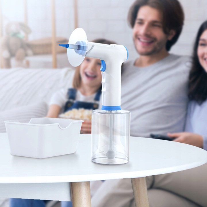 IRYGATOR DO CZYSZCZENIA USZU WOSKOWINY PŁUKANIE LED BEZPRZEWODOWY ZESTAW