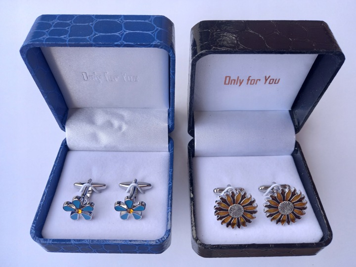 Spinki do mankietów EXC Miś Niedźwiadek Gryzli Głowa Misia w białym Etui