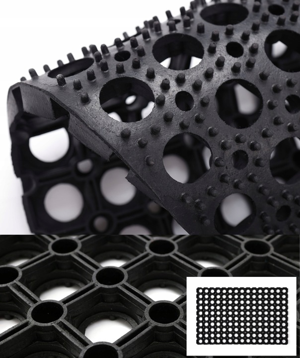 WYCIERACZKA POD DRZWI Mata Wejściowa Zewnętrzna Mocna PCV 3D Siatka