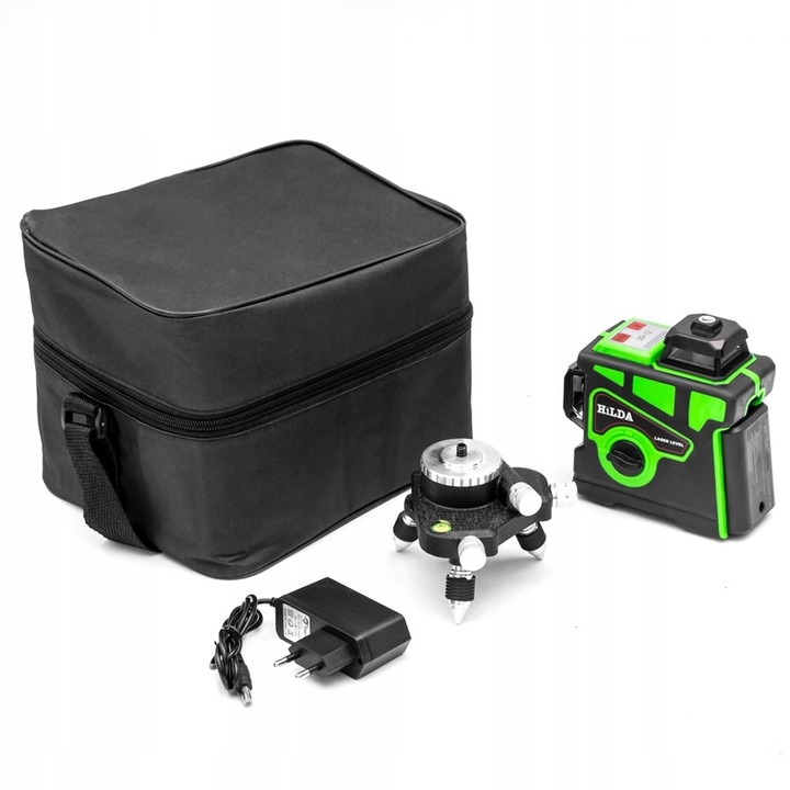 LASER KRZYŻOWY HILDA POZIOMICA 12 linii STATYW AKU