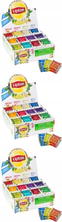 Herbata LIPTON Variety Pack, zielona ekspresowa zestaw, 180 kopert