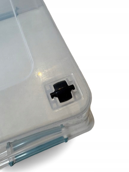 POJEMNIK PLASTIKOWY PUDEŁKO PUDŁO ORGANIZER PRZEZROCZYSTY Z POKRYWĄ 60L