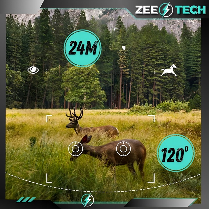 FOTOPUŁAPKA KAMERA MYŚLIWSKA LEŚNA IR 940nm PL MENU KARTA 32GB +