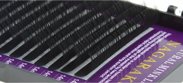 Rzęsy NAGARAKU Mink C 0.07 12mm 16 pasków