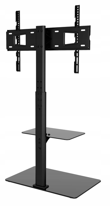 Podłogowy STOJAK TV pod telewizor z półką Uniwersalny Obrotowy